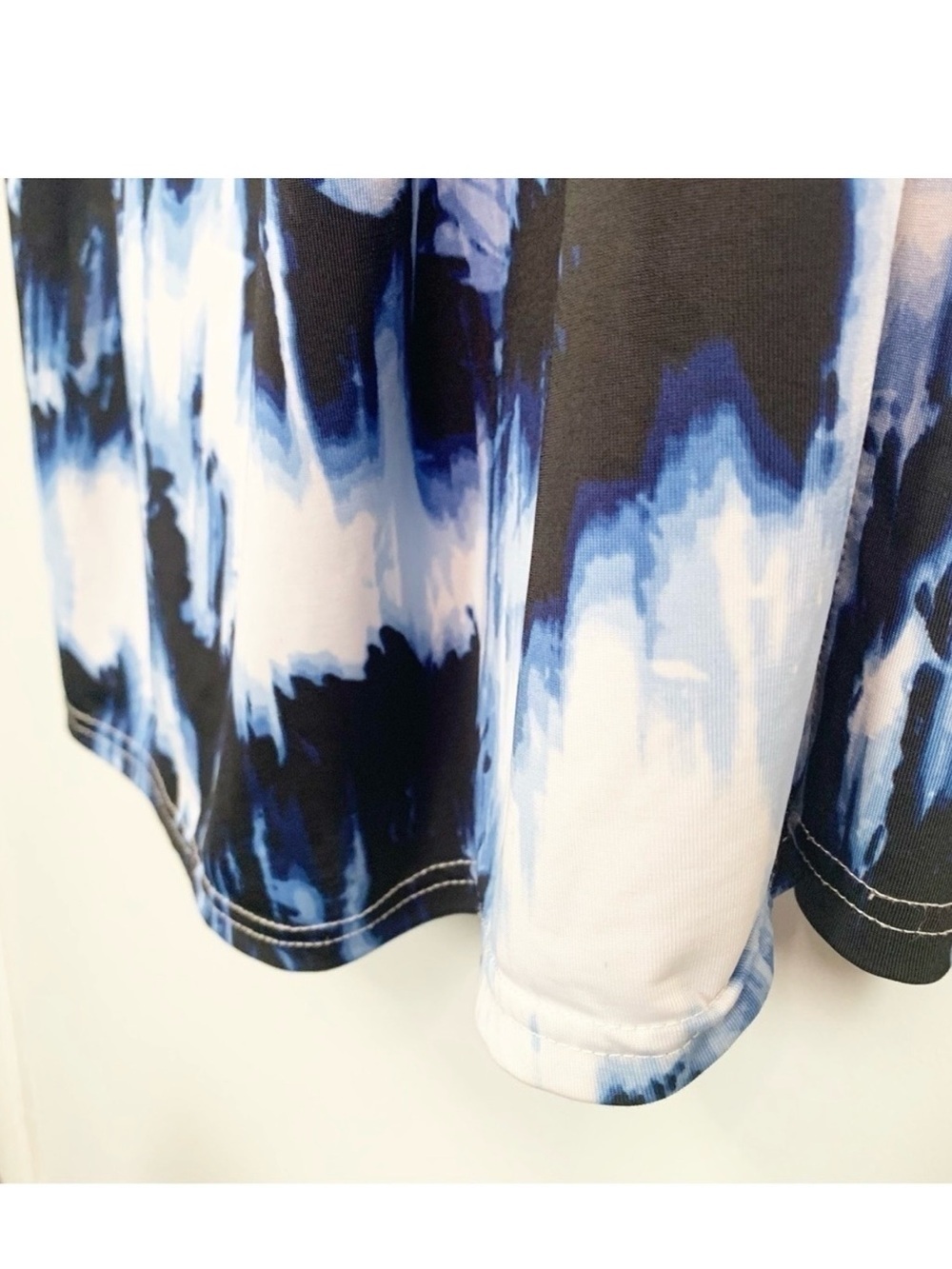 Le Chateau Abstract Tie Dye Strapless Ruched Maxi Dress Coverup XS - Picture 5 of 9